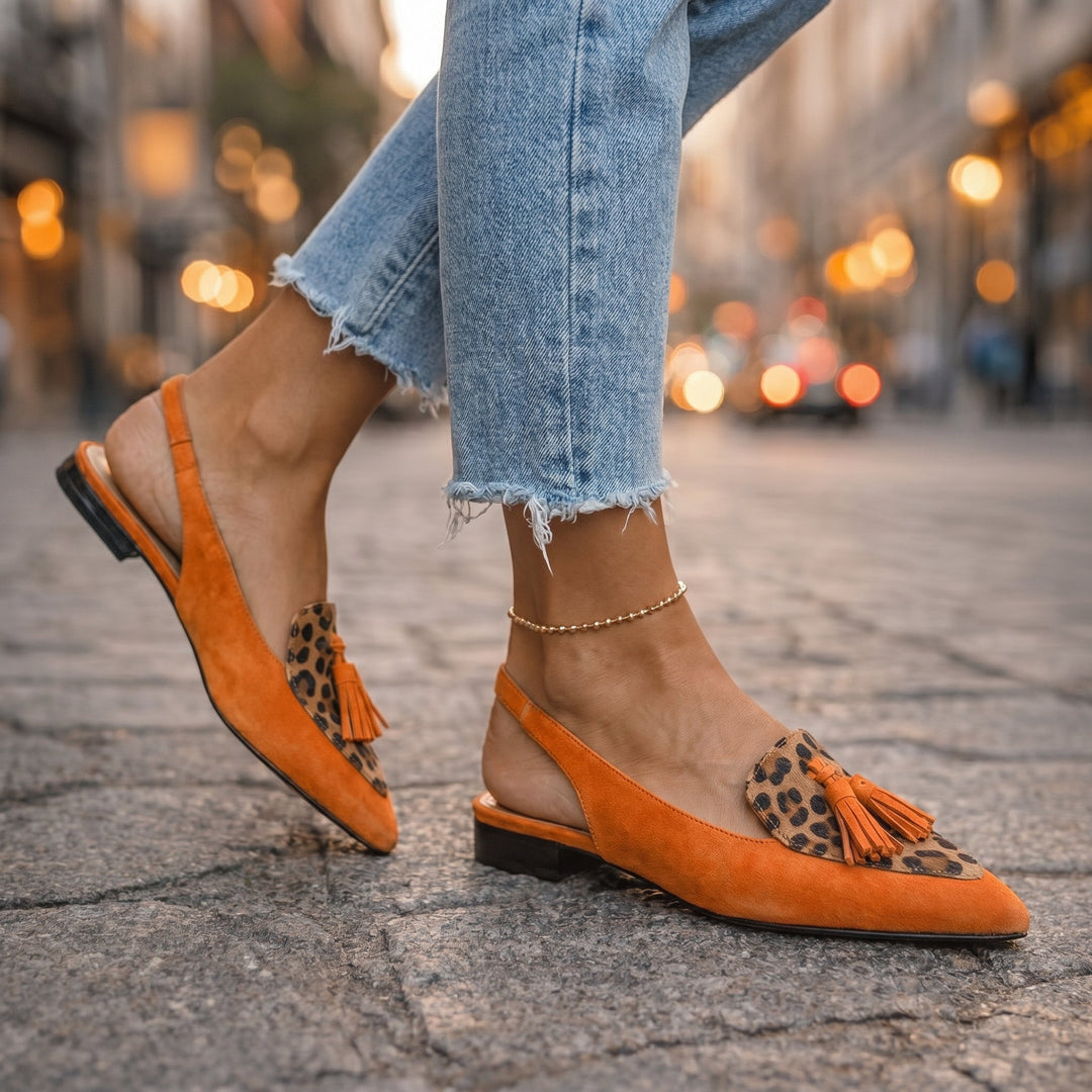 Lorena Tassel Strap Sandals
