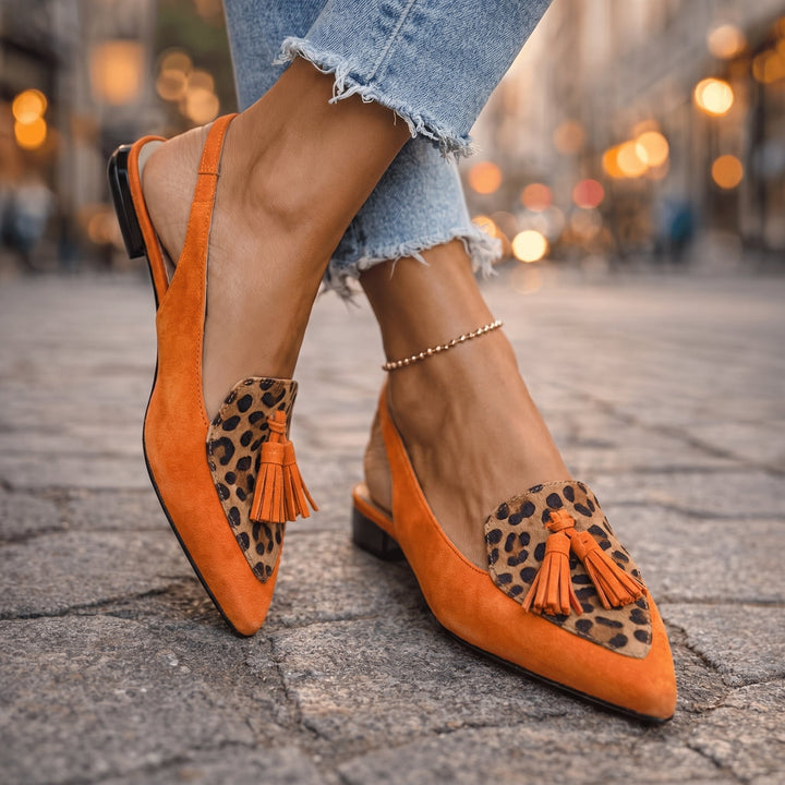 Lorena Tassel Strap Sandals