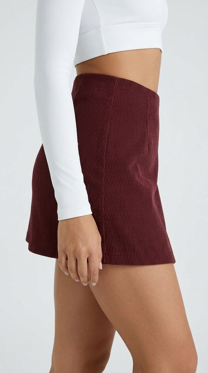 Aria Corduroy Wrap Skirt
