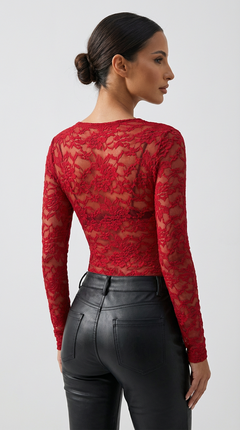 Sienna Lace Long Sleeve Top