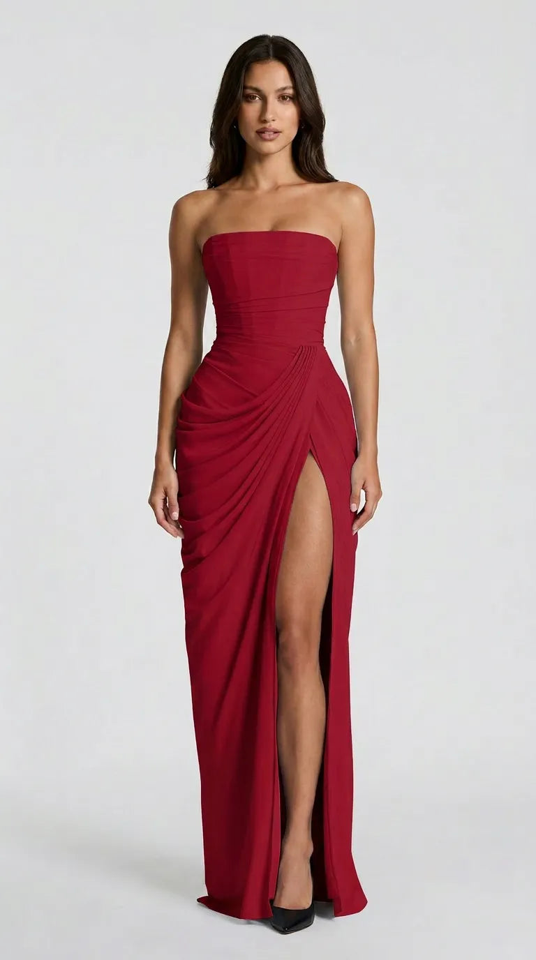 Valenza Sculpted Maxi Dress