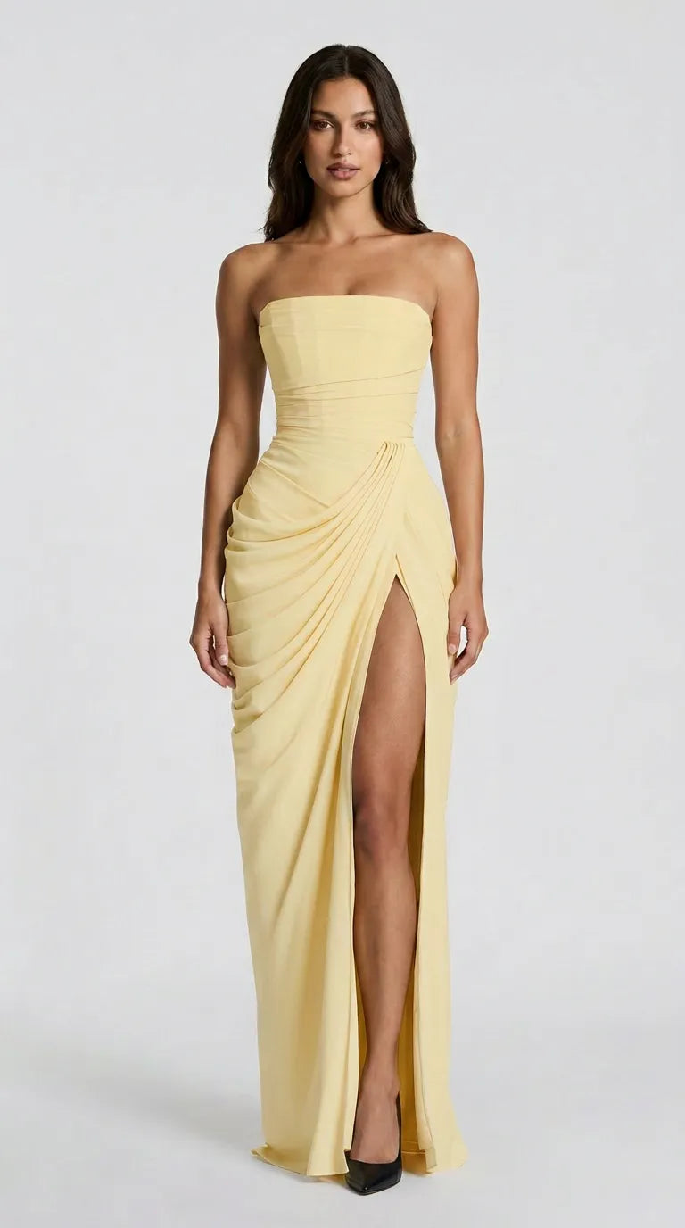 Valenza Sculpted Maxi Dress