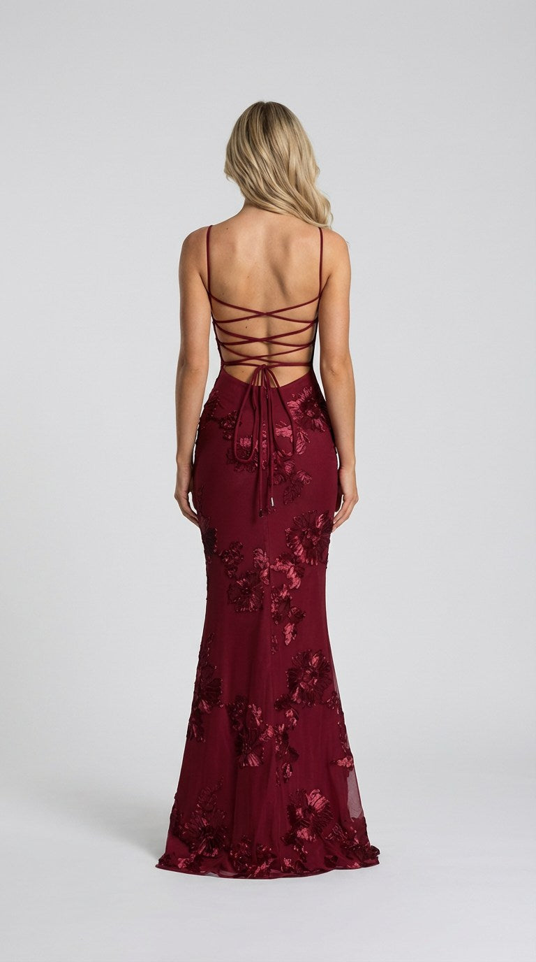 Noir Fleur Maxi Dress