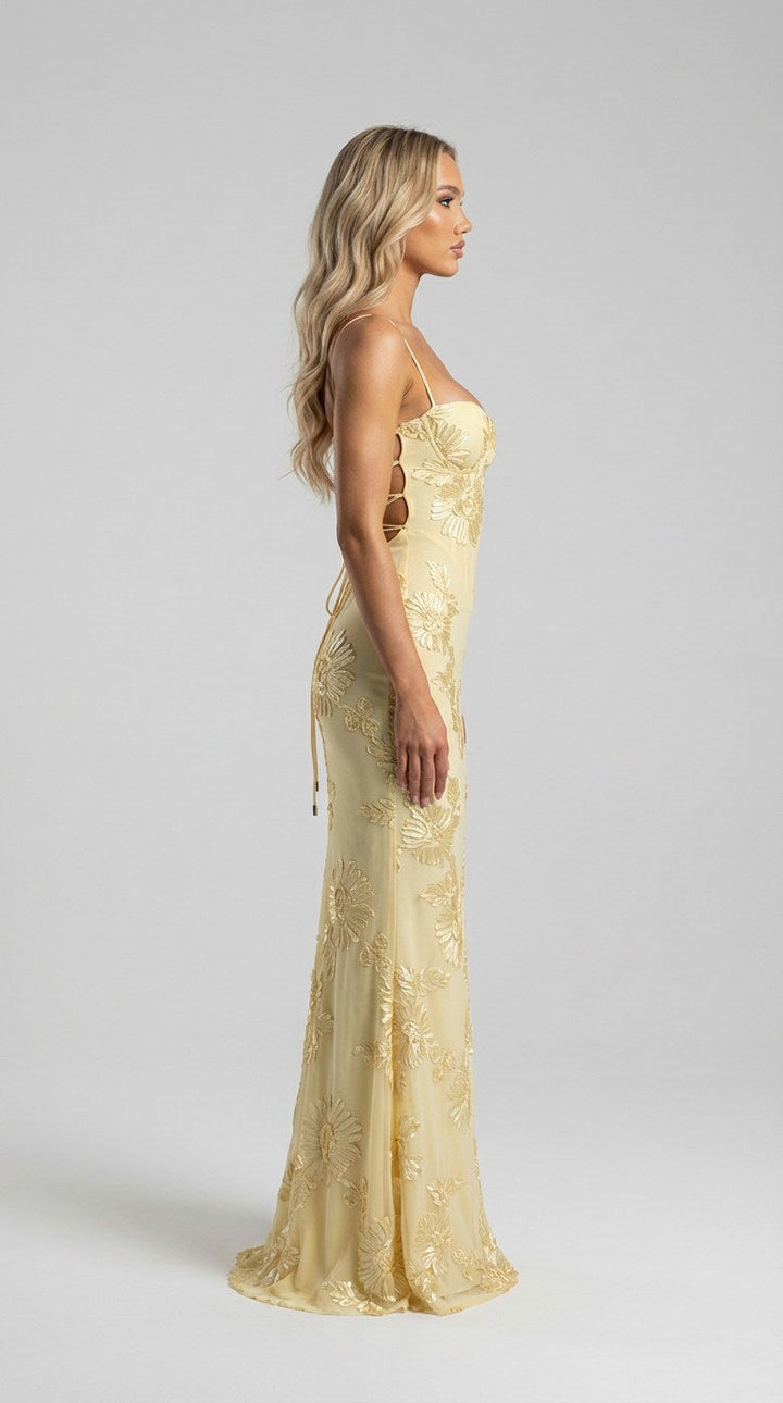 Noir Fleur Maxi Dress