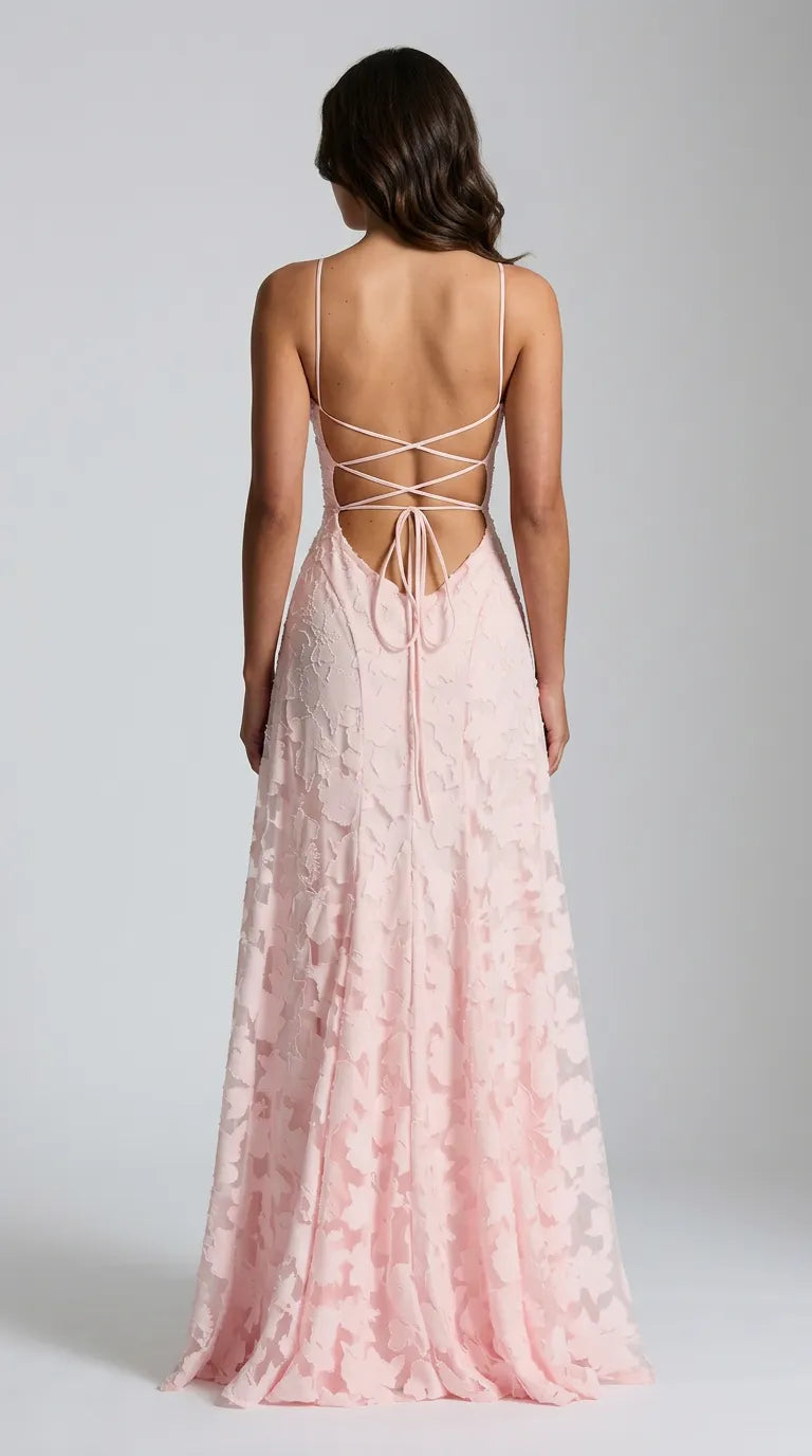 Aria Devoré Lace Maxi Dress