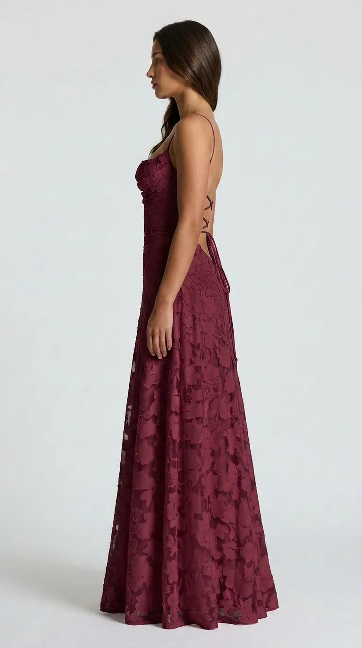 Aria Devoré Lace Maxi Dress