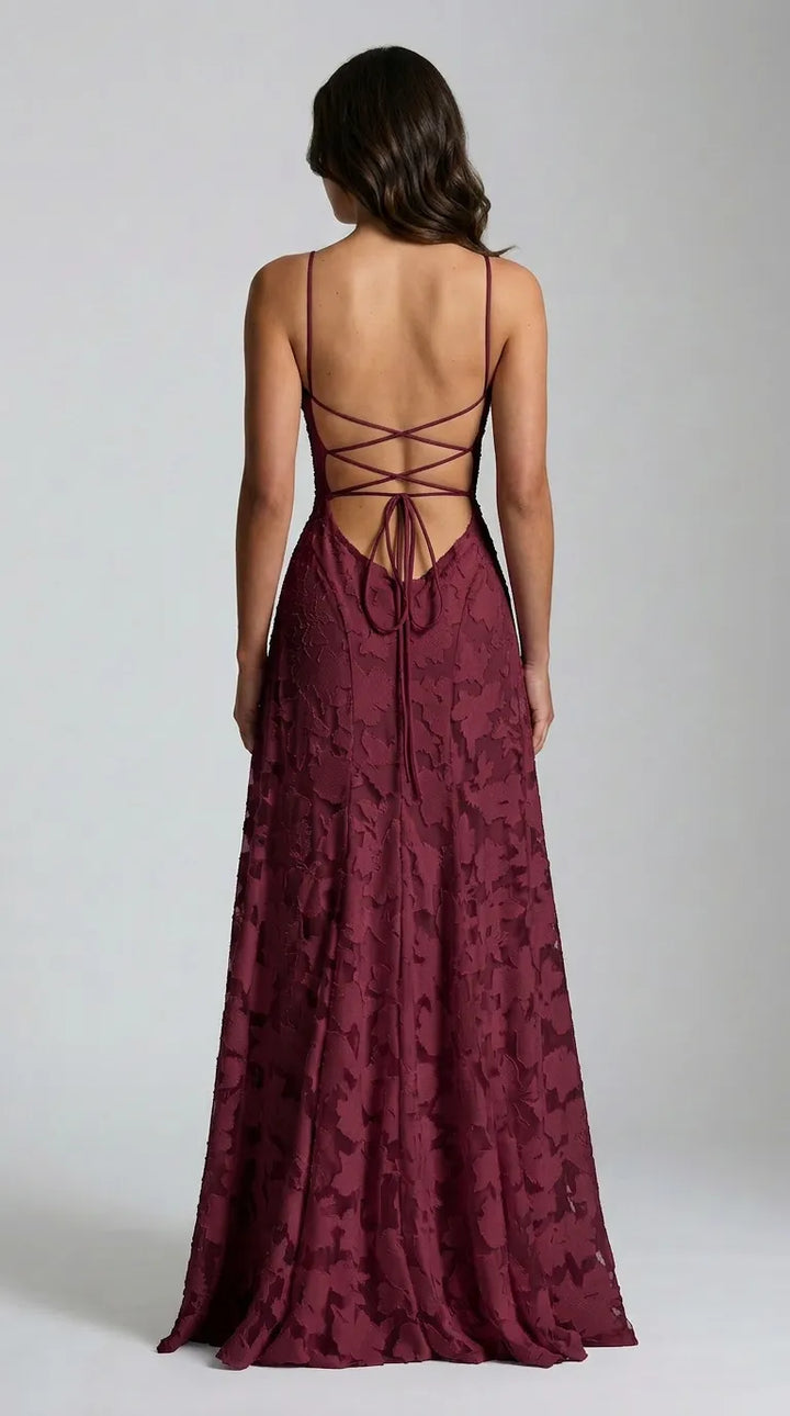 Aria Devoré Lace Maxi Dress