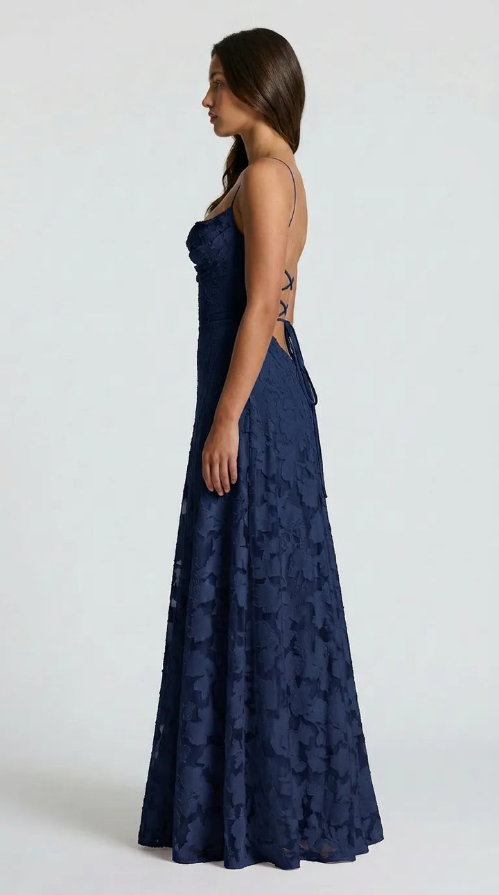 Aria Devoré Lace Maxi Dress