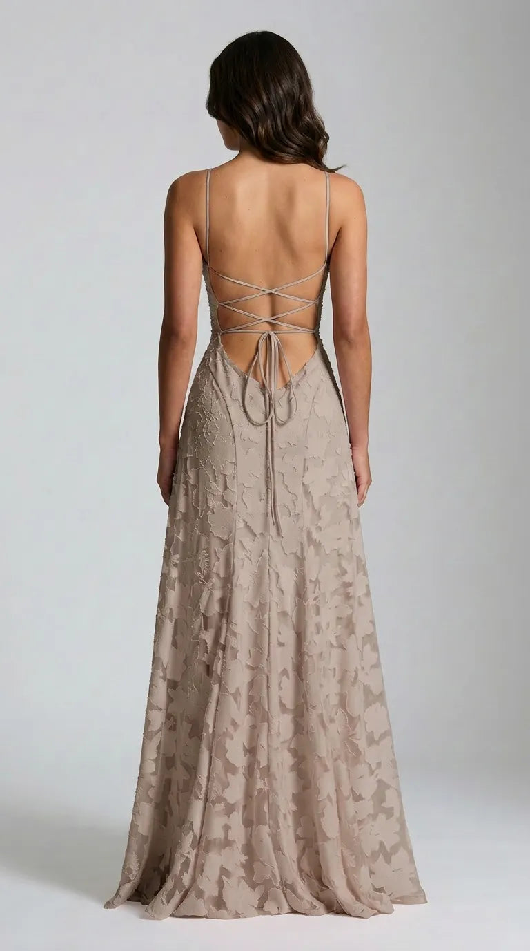 Aria Devoré Lace Maxi Dress