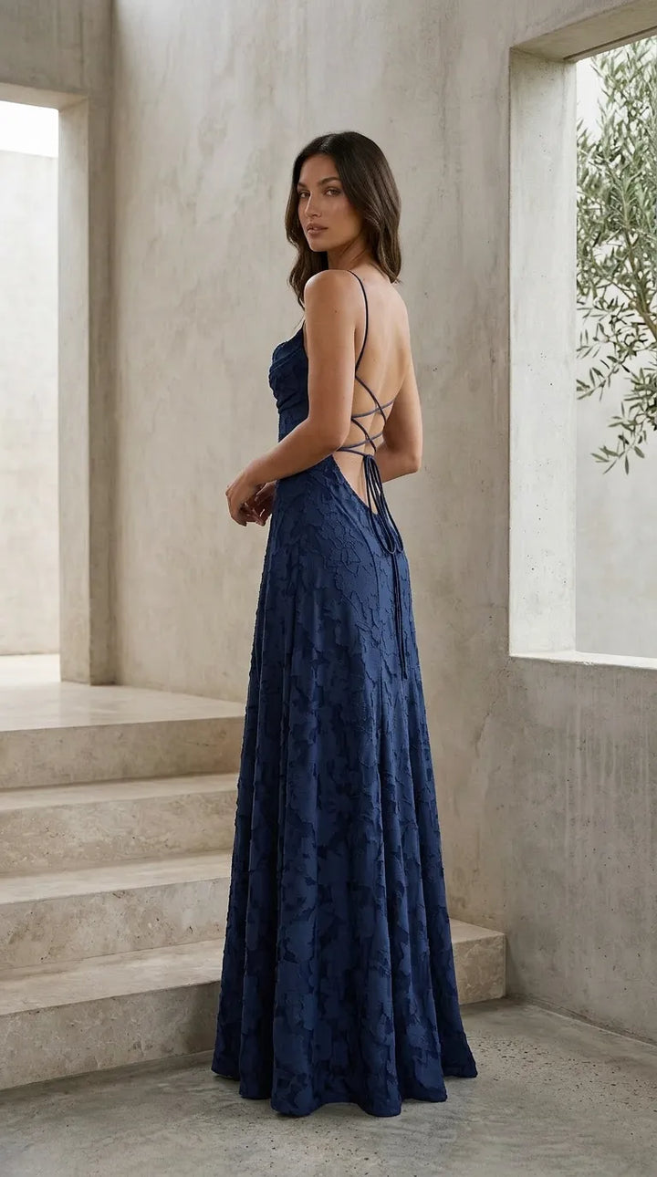 Aria Devoré Lace Maxi Dress