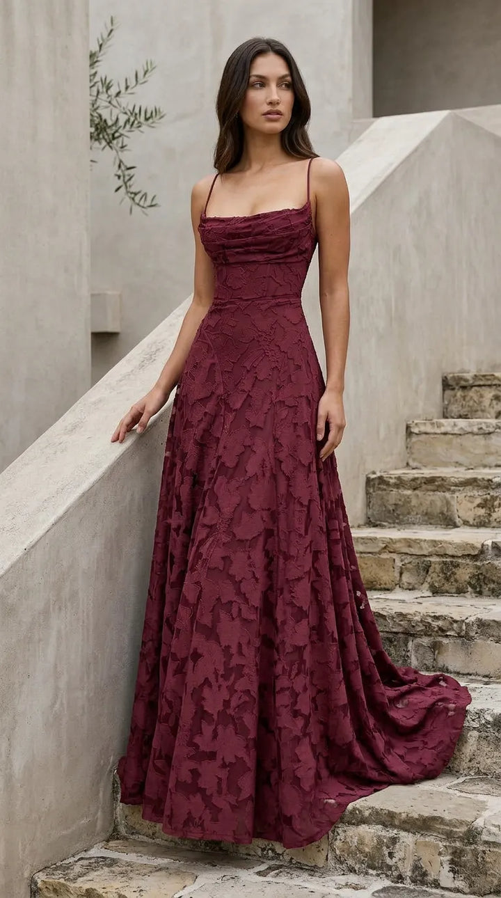 Aria Devoré Lace Maxi Dress