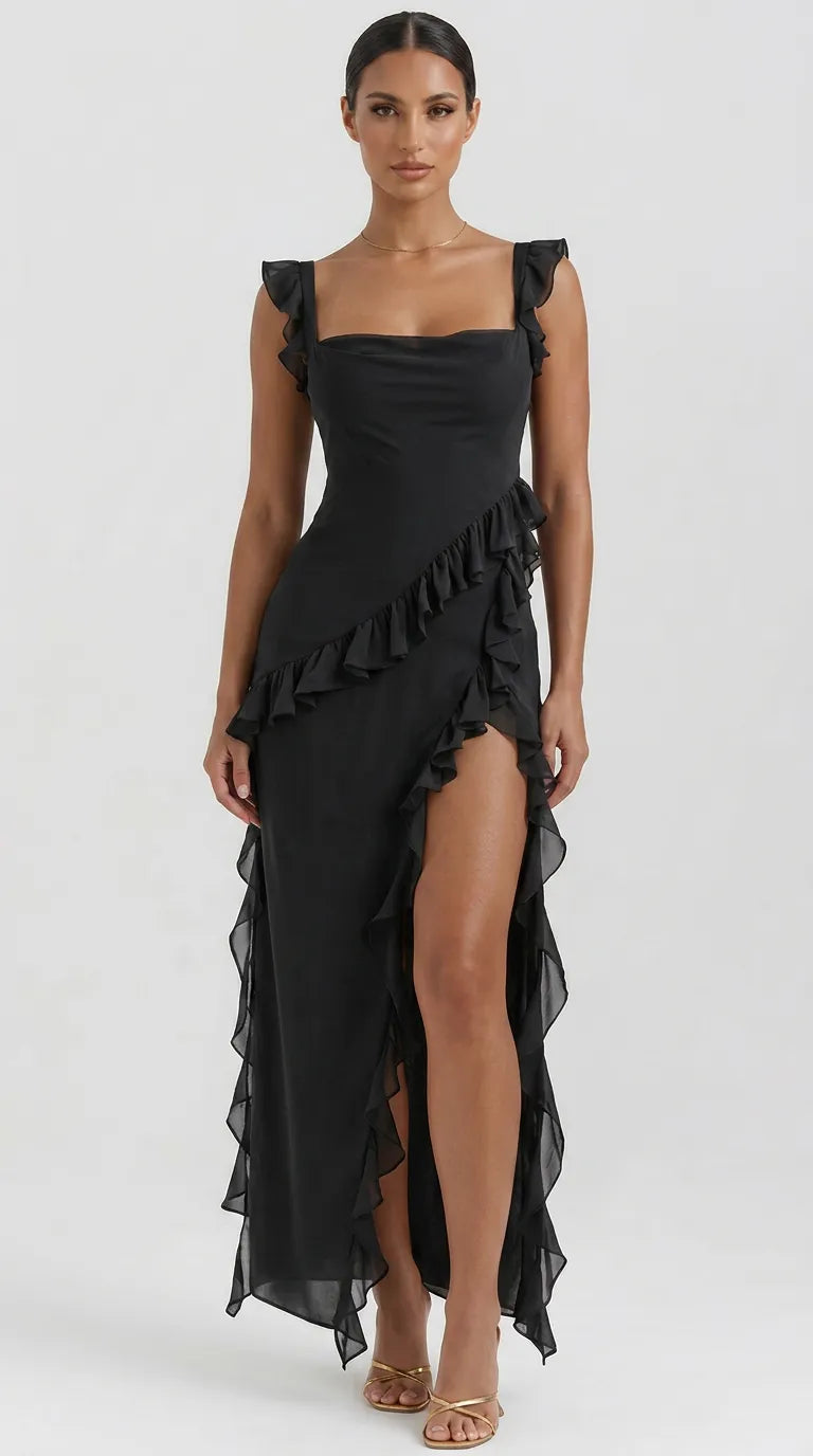 Sienna Ruffle Maxi Dress