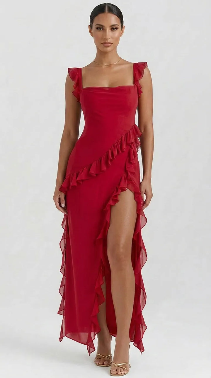 Sienna Ruffle Maxi Dress